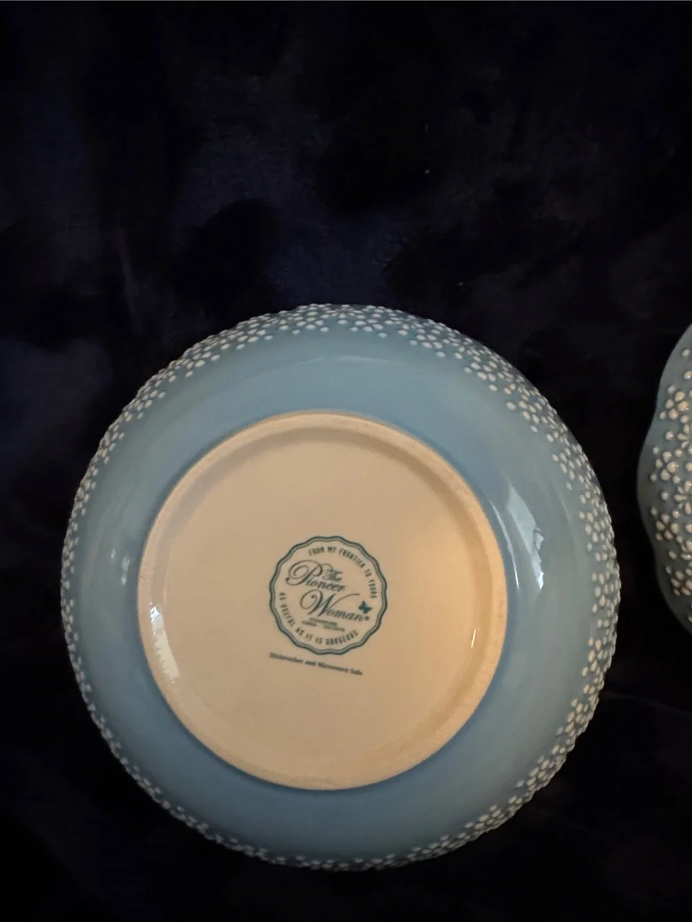 The Pioneer Woman 2 piece Bowl Set - Blue & Red Flower Motif